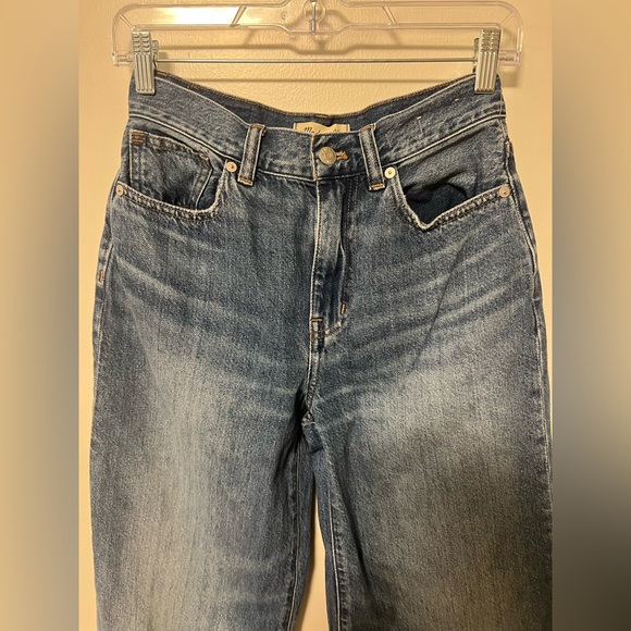 Madewell Super Wide Leg Jeans Fannin Wash NQ160 Size 24 - Picture 6 of 9